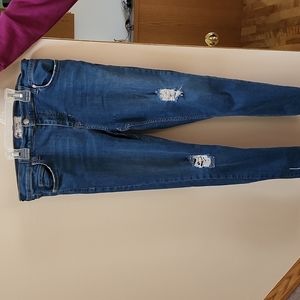 Free People, Skinny Leg, Distressed Jeans, W29, Pre-owned.